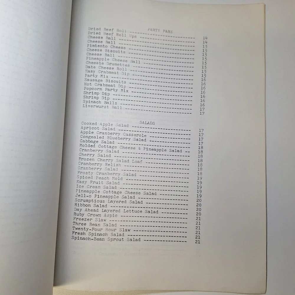 N/A vintage cookbook